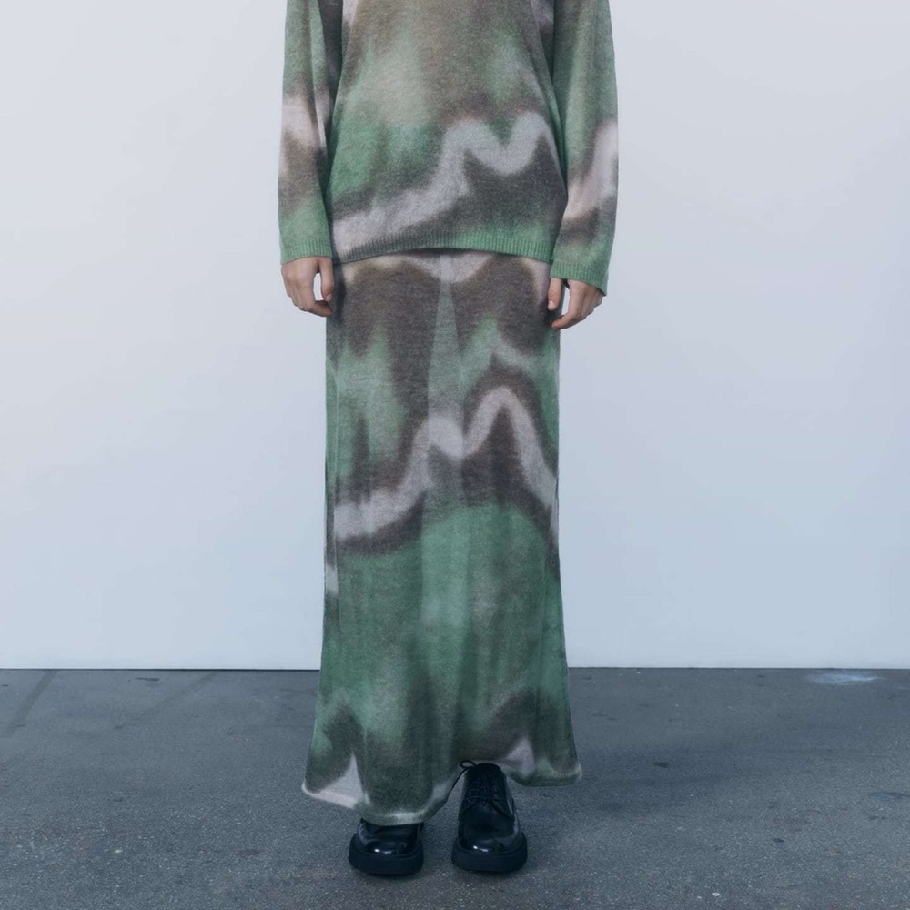 Zara tie dye sweater skirt